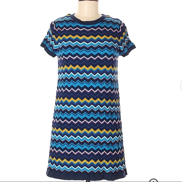 MISSONI by Target Zig Zag Blue Dress - Picture 1 of 3
